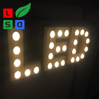 ISO9001 Customized Led Marquee Letter Lights Frontlit 3D Led Bulb Sign