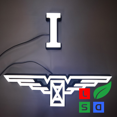 Face Lit Block Acrylic 3D Logo Signage cho chuỗi cửa hàng