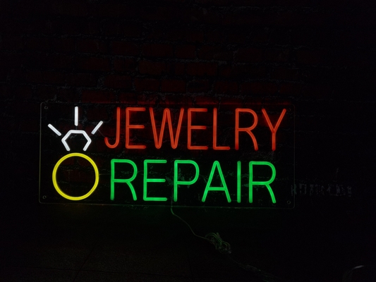 Sửa trang sức hoặc sửa giày tùy chỉnh LED Neon Sign Nội thất trang trí Acrylic DC12V