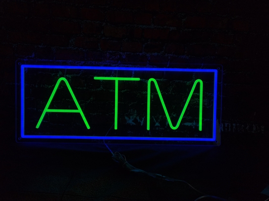 Ngân hàng ATM tùy chỉnh LED Neon Sign Nội thất trang trí Acrylic DC12V